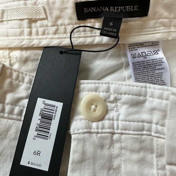 Banana Republic The Barrel Pant Utility Cream Womens 6 New - Picture 5 of 9